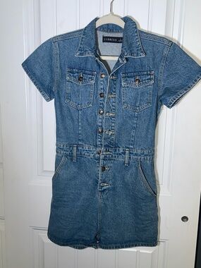 Denim Romper